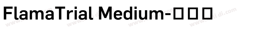 FlamaTrial Medium字体转换